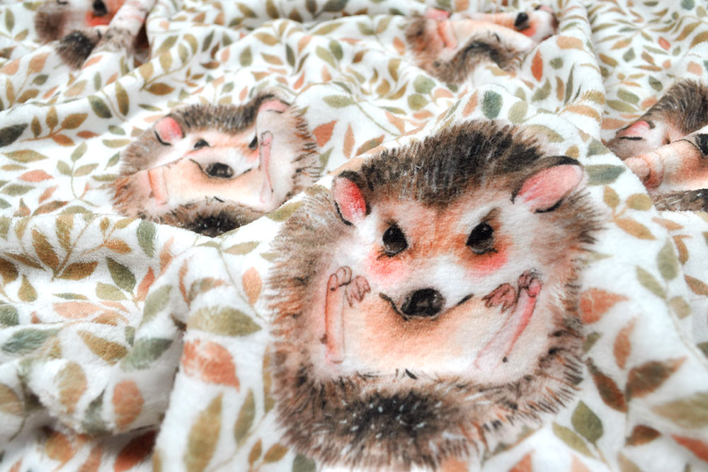 Wellness-Fleece - Igel im Herbst