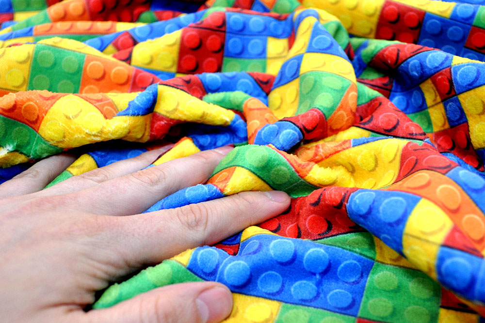 Wellness-Fleece - Bunte Bausteine