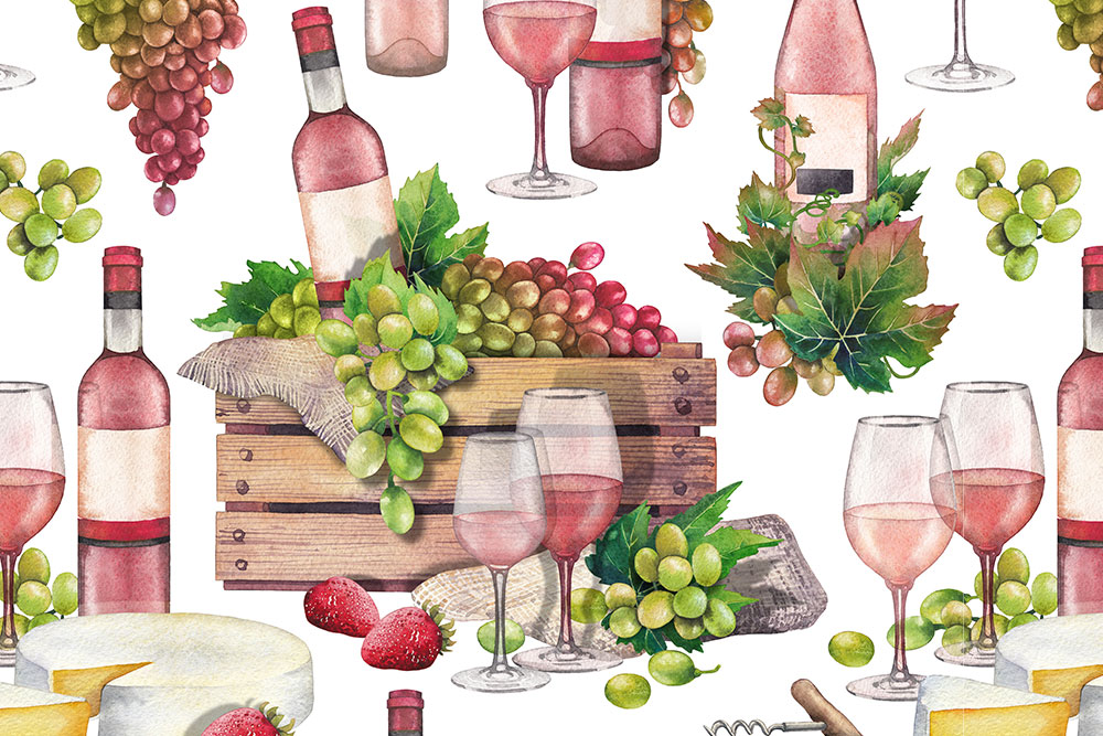 Dekostoff - Weingenuss