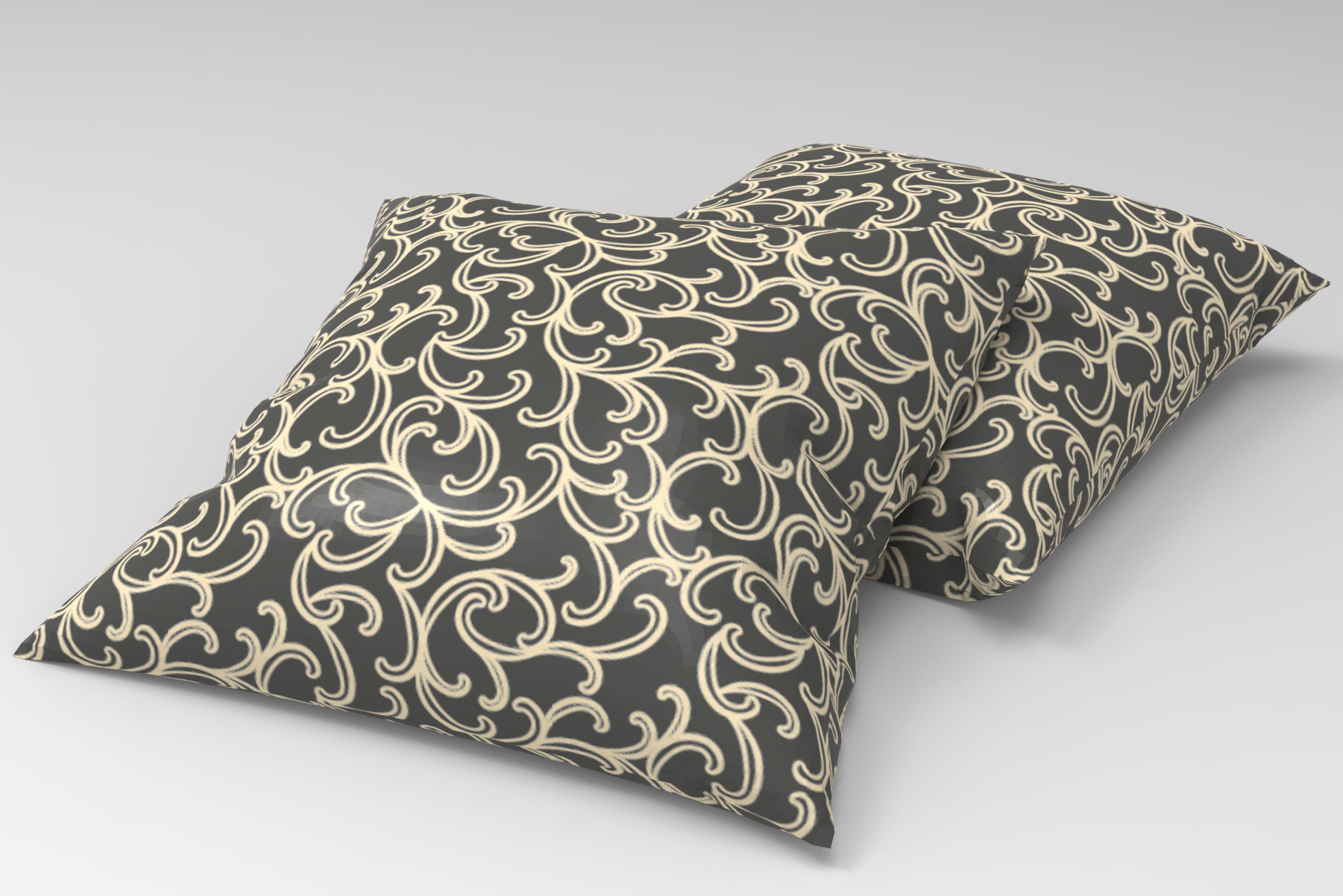 Wärmevorhang-Stoff - Rokoko Style 1