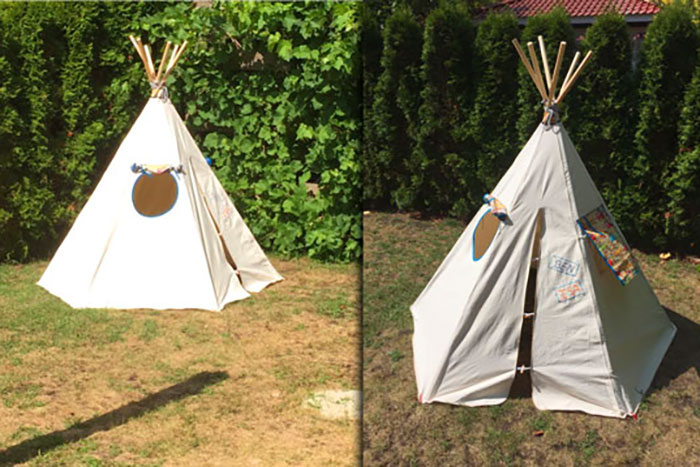 Tipi / Zeltstoff - wasserabweisend - 160 cm