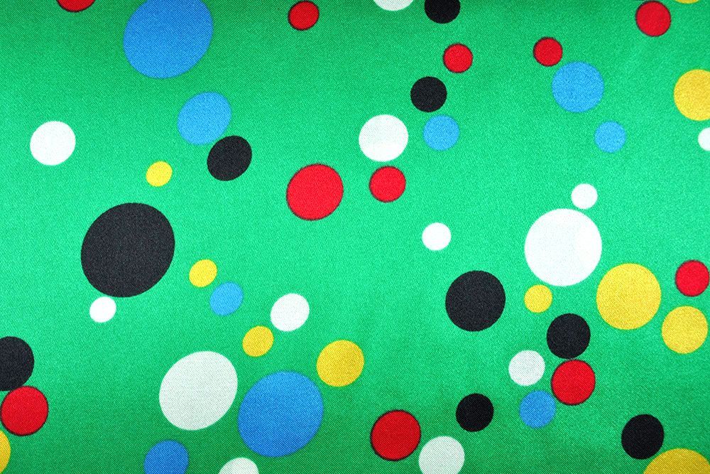 Satin Punkte - Mix Grün