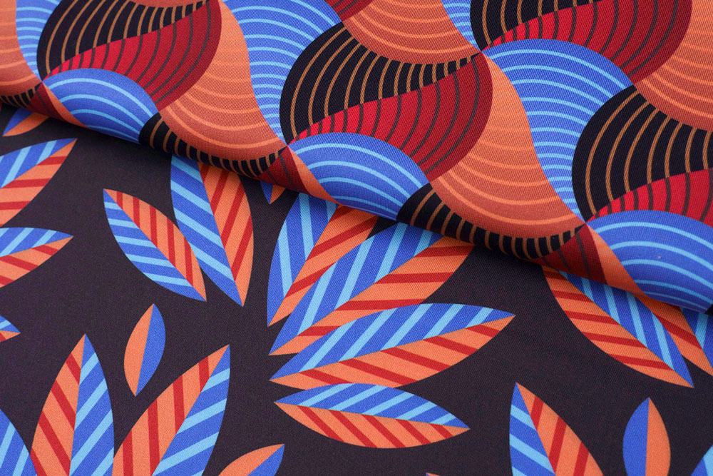 Albstoffe - Performance - Palms - Black