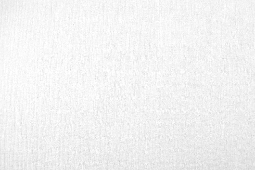 Double Gauze - Uni - Weiß - 2,0 Meter