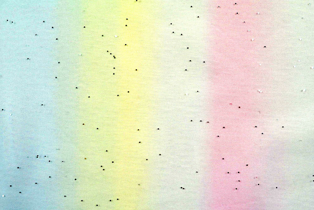 Regenbogen-Tüll - Glitzer