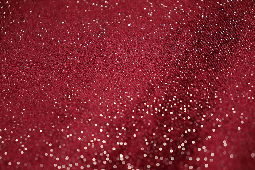 Pannesamt-Abendkleiderstoff - Bordeaux