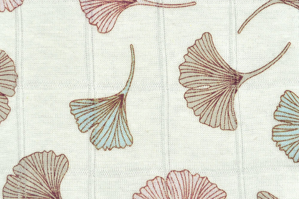 Baumwolljersey Hydrofile - Ginkgo - Creme