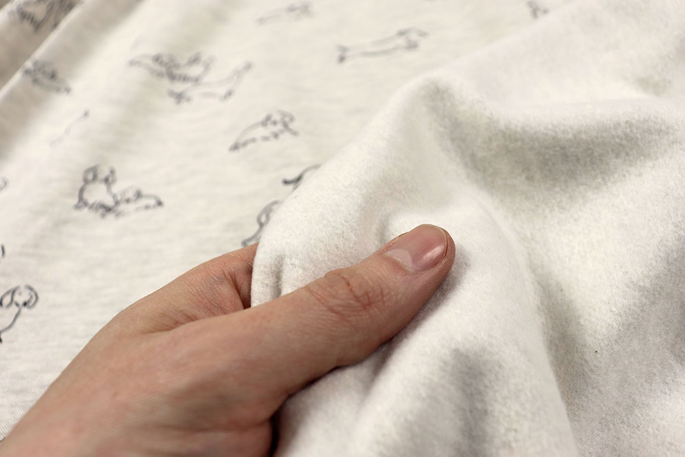 Sweat-Jersey Melange - Dackelbande