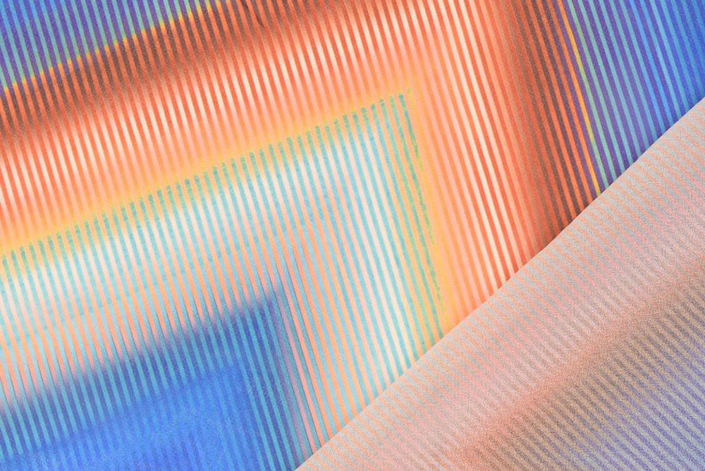 Chiffon Digitaldruck - Blue Makawi