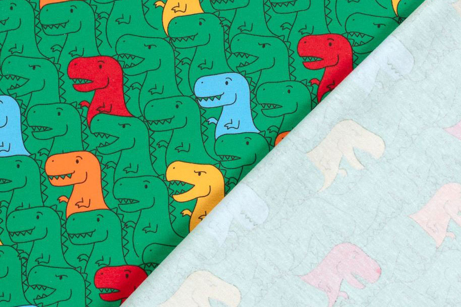 Baumwolljersey - Dino World