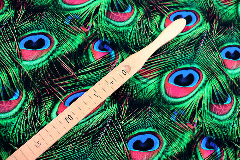 Viskosejersey Digital - Pfau