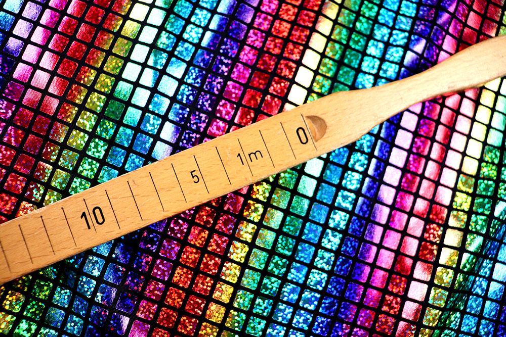 Tanzkleiderstoff - Rainbow-Karo