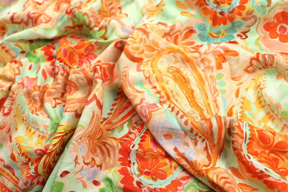 Viskose-Stretch - Paisley Dreamy