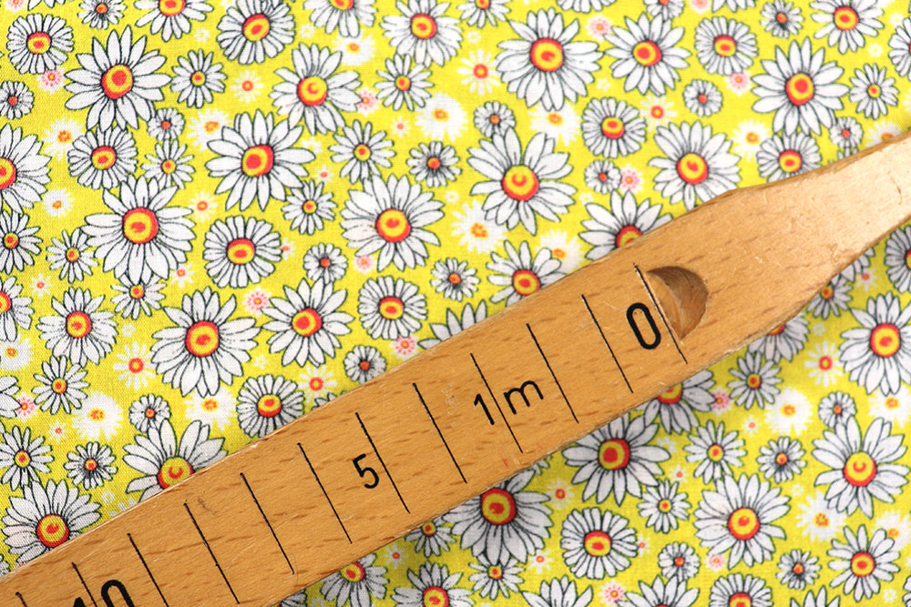 Viskosestoff - Gänseblümchen - Gelb