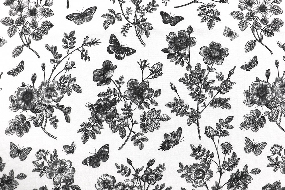 Viskosestoff - Toile Butterfly