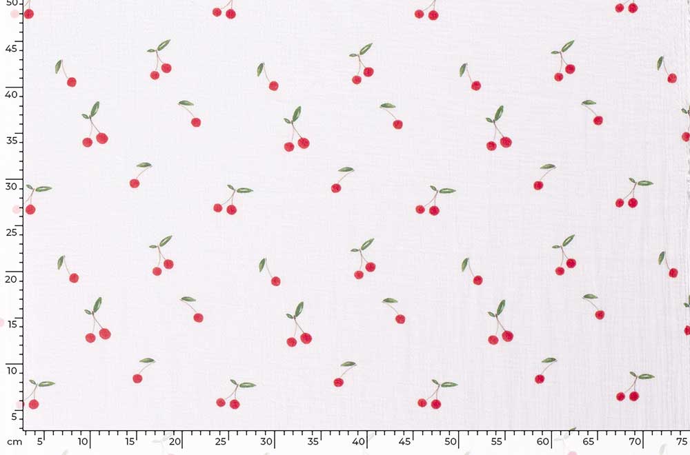Musselin - Digital - Kirschen