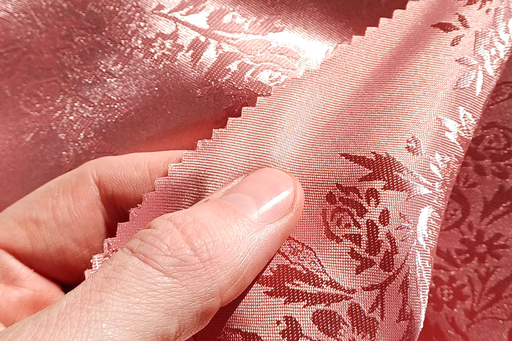 Satin-Jacquard - Rosen