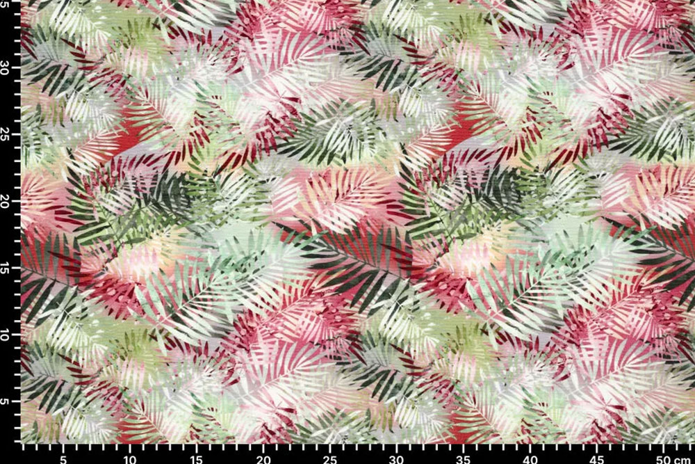 Viskosejersey Plissee - Tropic