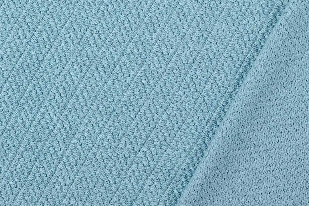 Frottee-Strick - Aqua