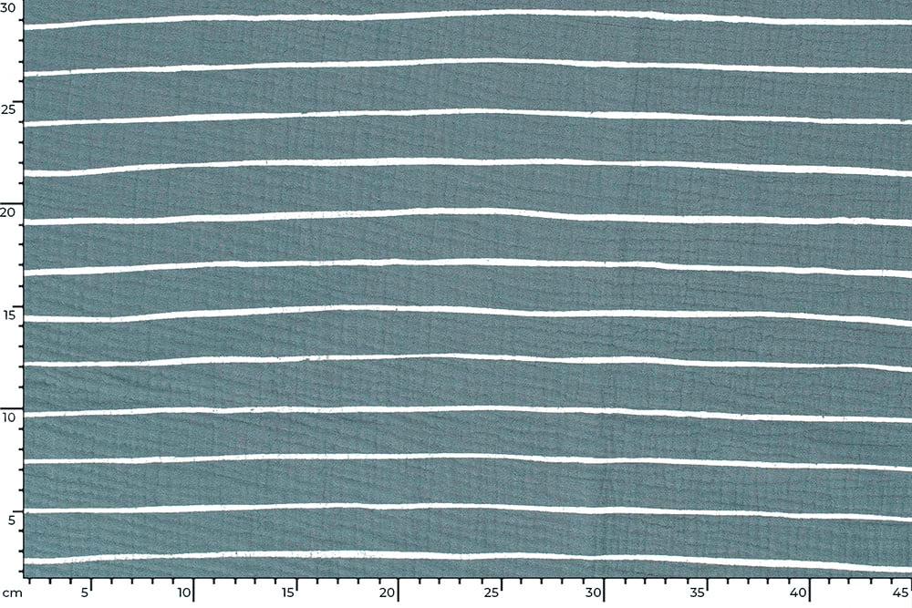 Musselin - Streifen - Indigo