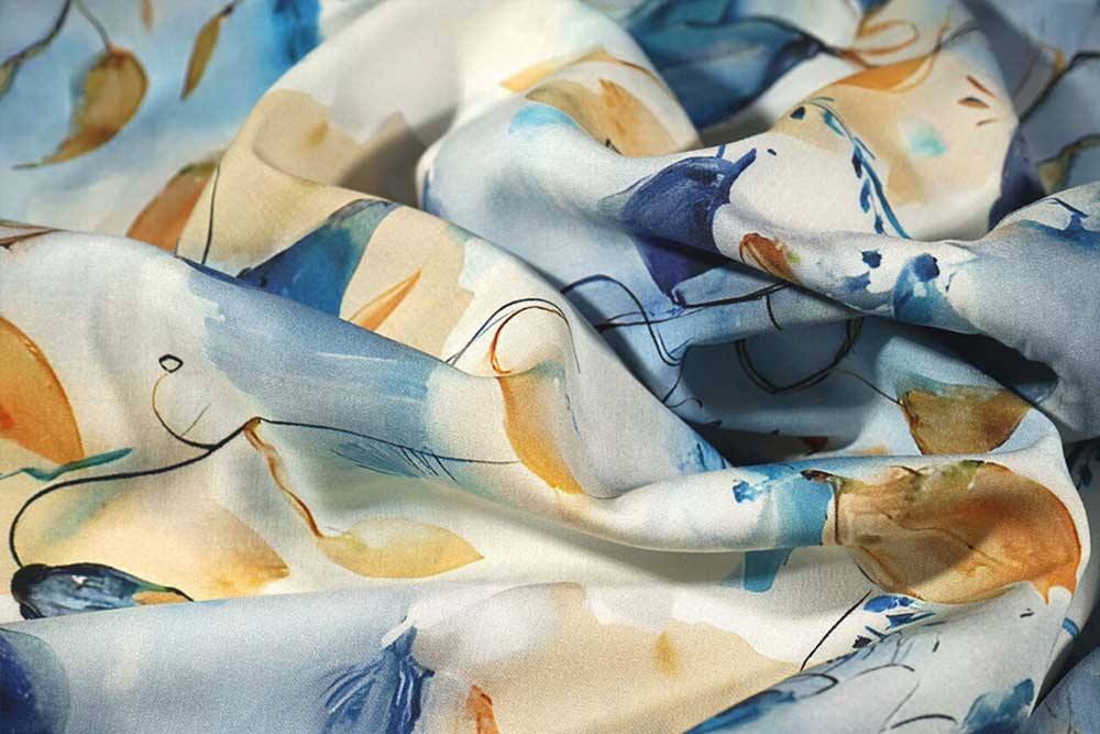 Viskosestoff - Orelia Blue