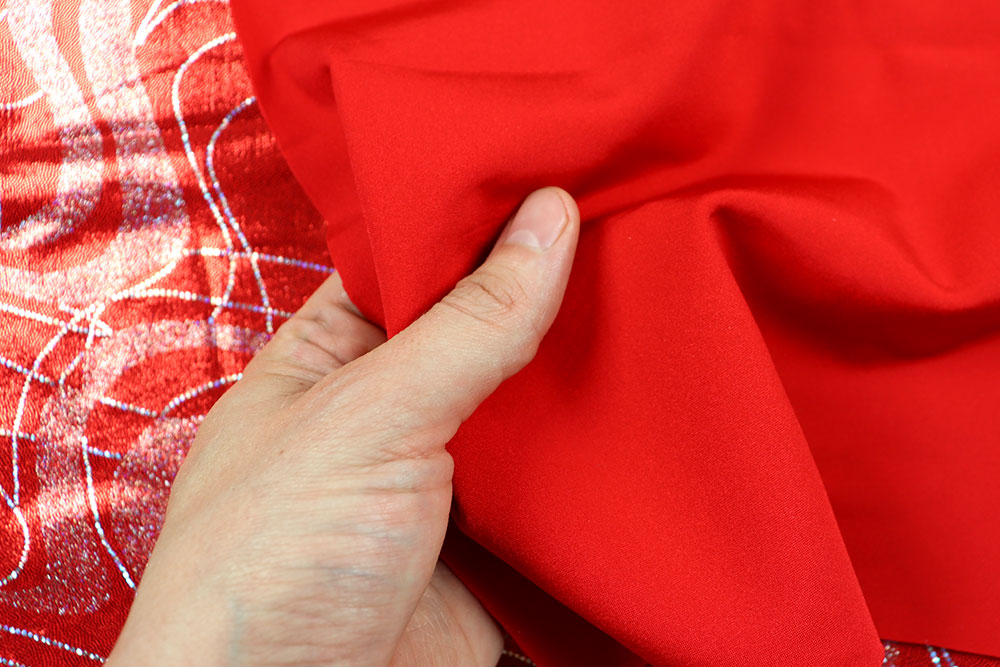 Lycra Tanzkleiderstoff - Nebula - Rot