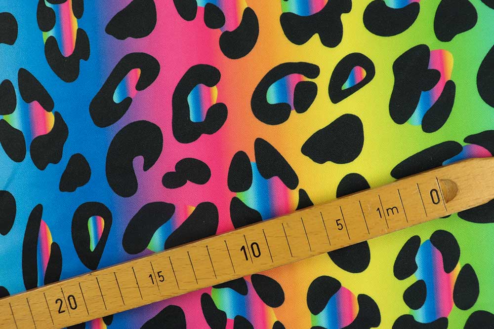 Tanzkleiderstoff - Leo Iris - Bunt