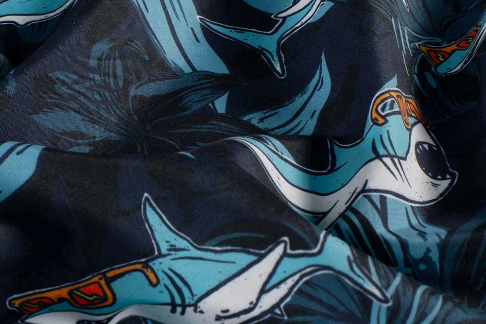 Badehosen Stoff - Cool Shark