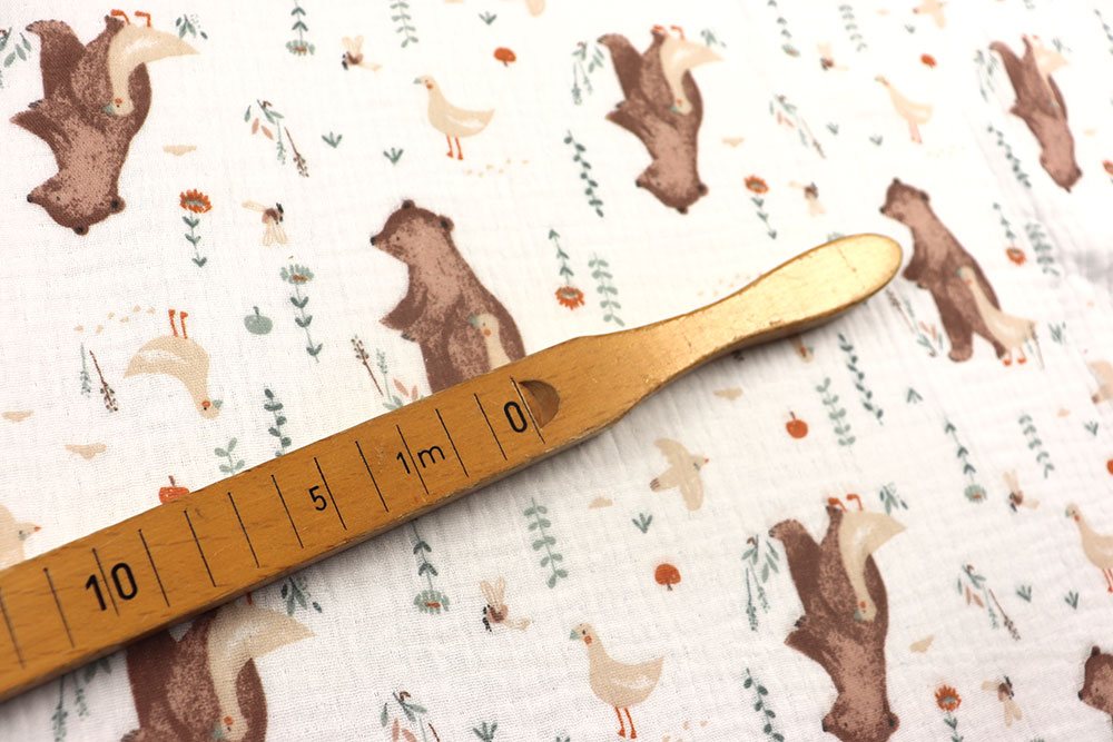 Musselin - Gans und Bär