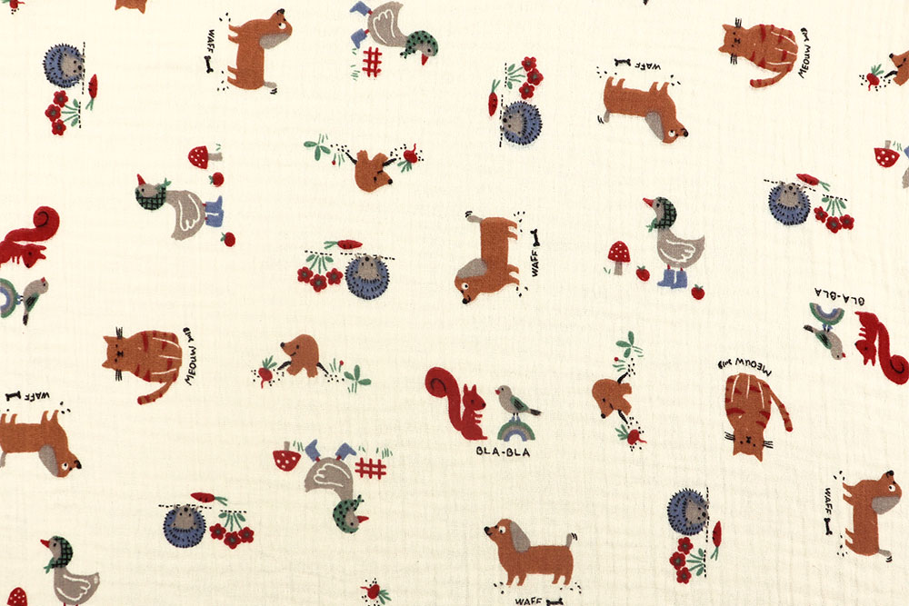 Musselin - Witzige Tiere