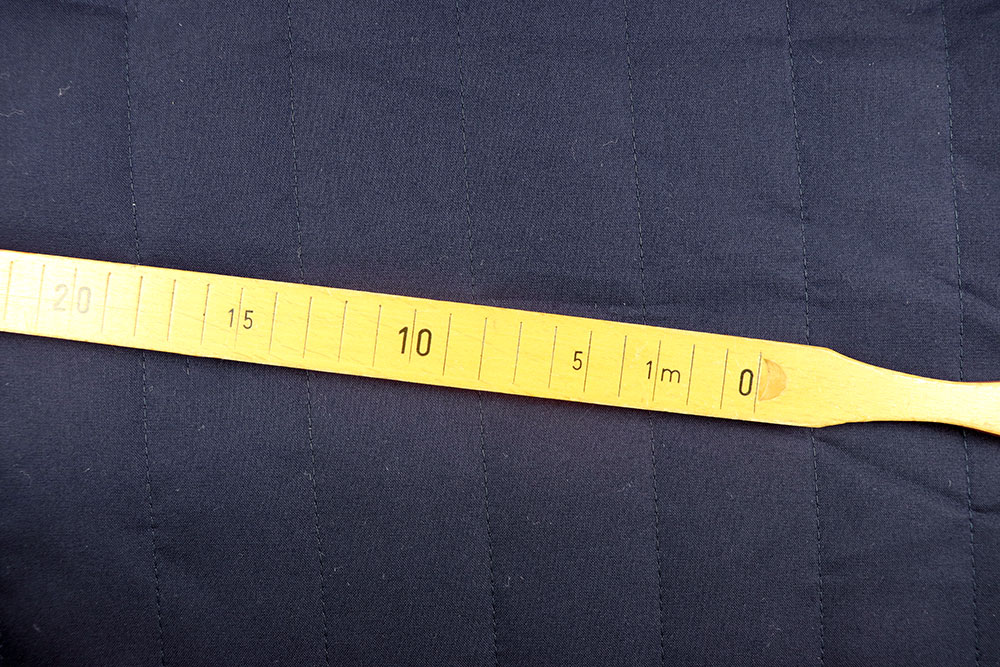 Baumwoll-Stepper wattiert - Nachtblau