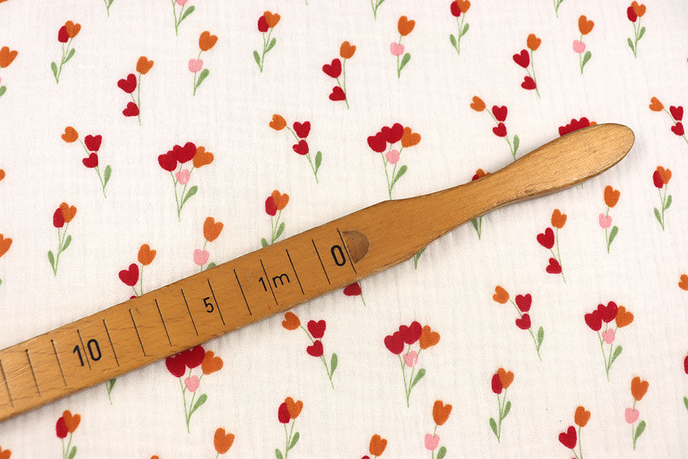 Musselin - Frühlingsblumen