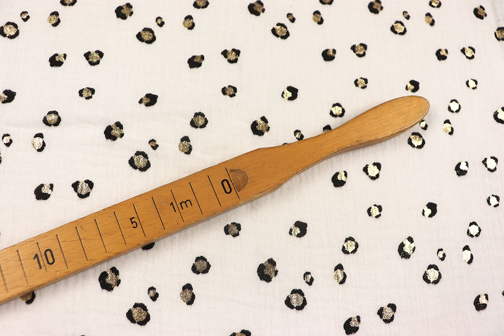 Musselin - Glitzer-Leo