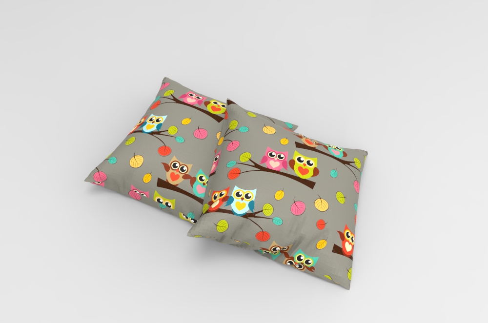 Blackout, perm. schwer entflammbar - Kuschel-Eulen