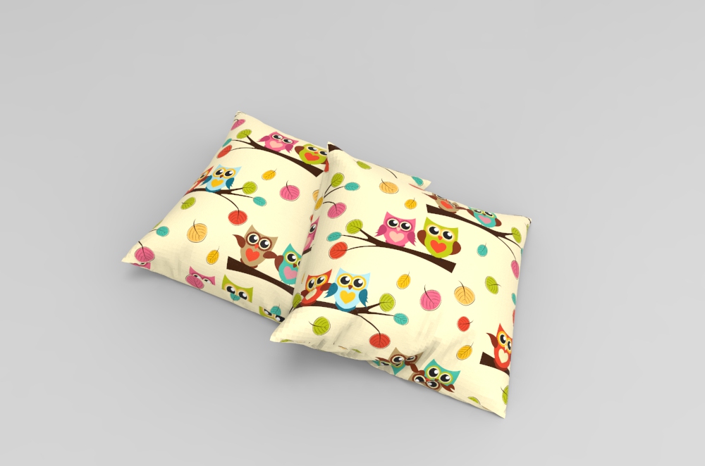 Blackout, perm. schwer entflammbar - Kuschel-Eulen