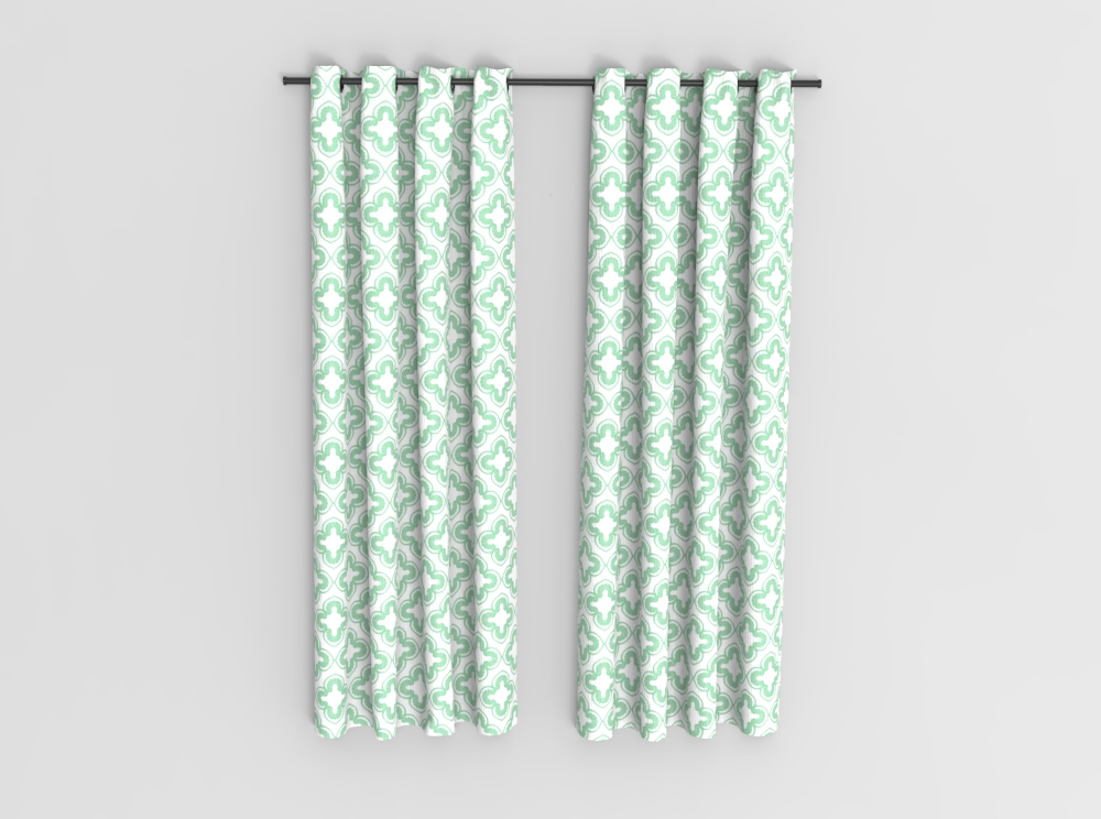 Blackout - permanent schwer entflammbar - Barock-Garten II