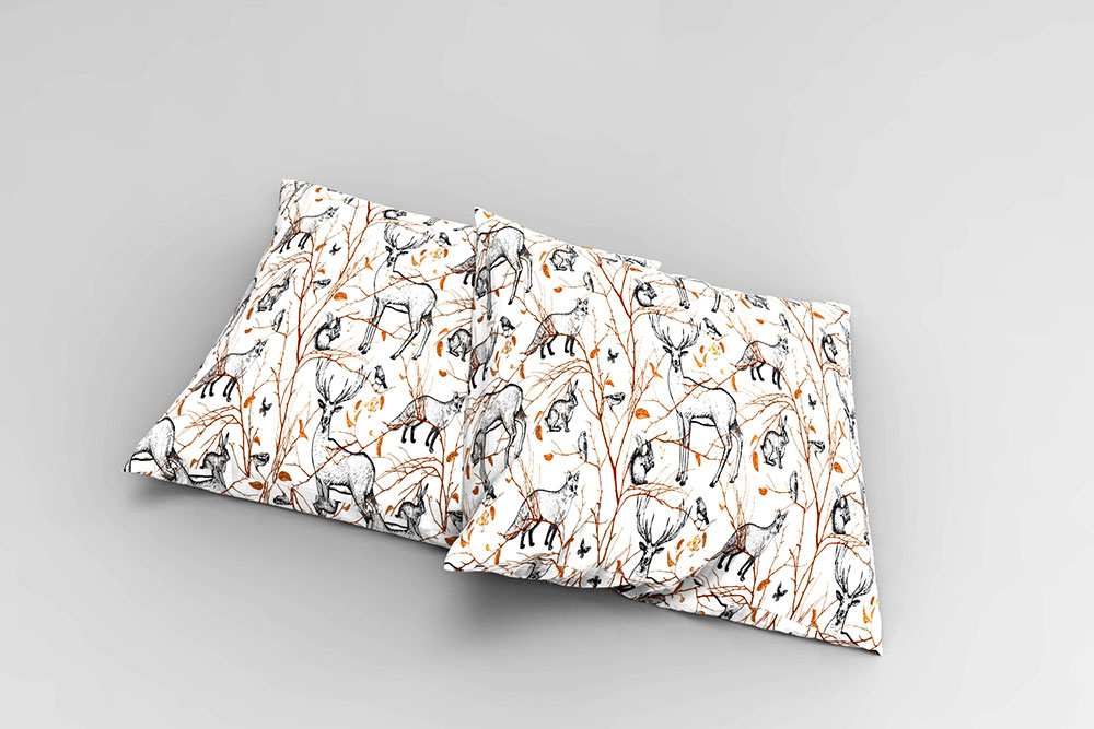 Blackout perm. schwer entflammbar - Heimische Waldtiere