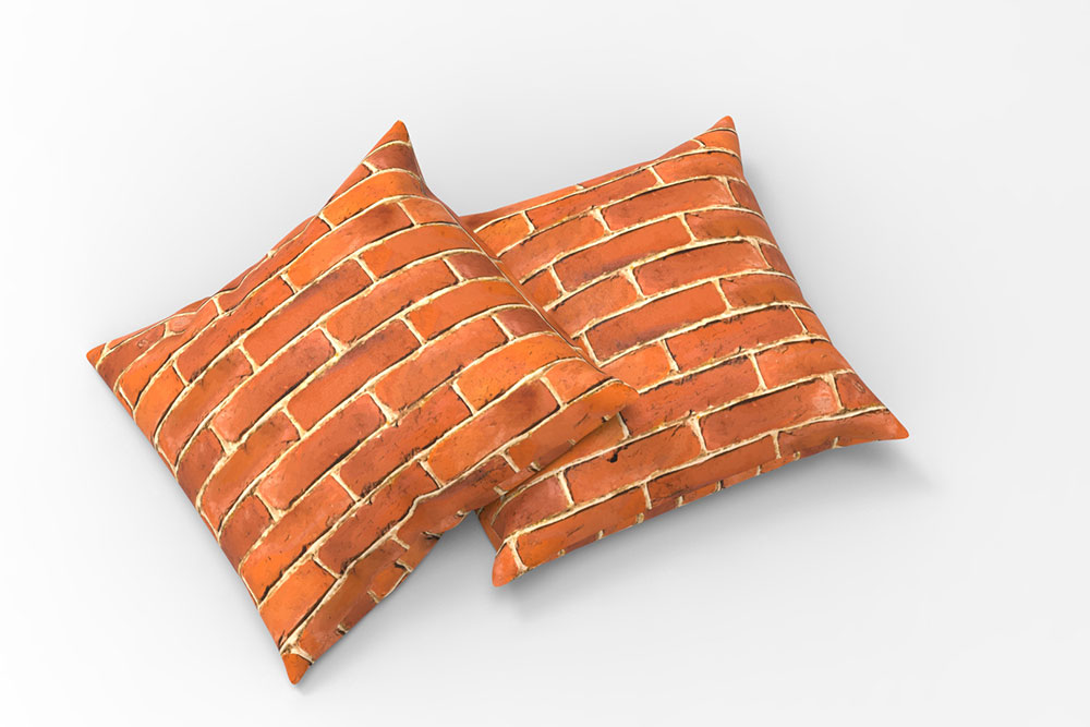 Blackout perm. schwer entflammbar - Backsteinmauer