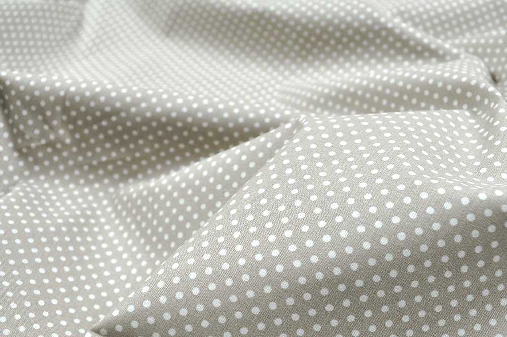 Bettwäsche-Stoff - Punkte - 290 cm - Stone
