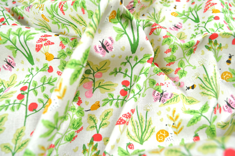Baumwollstoff - Frühlingsgarten