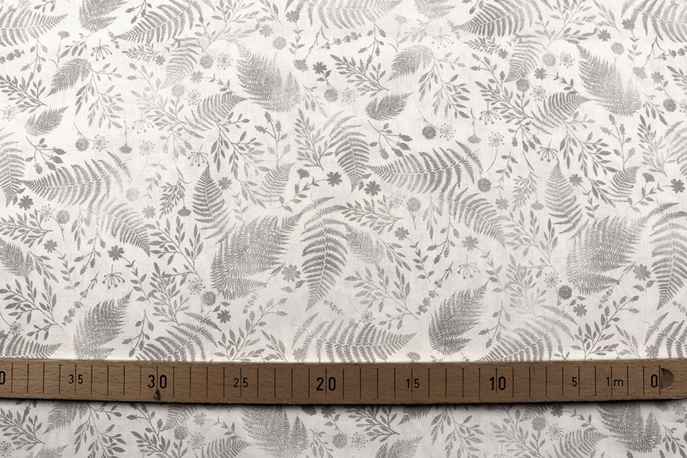 Baumwollstoff - Tropical White - 295 cm