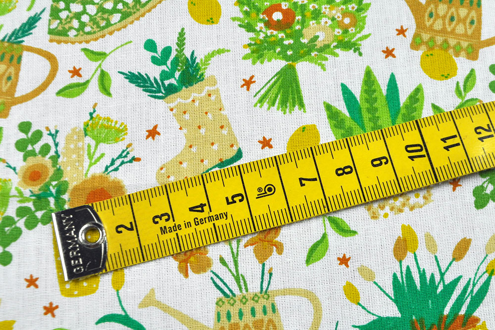 Baumwoll-Dekostoff - Gartenparadies