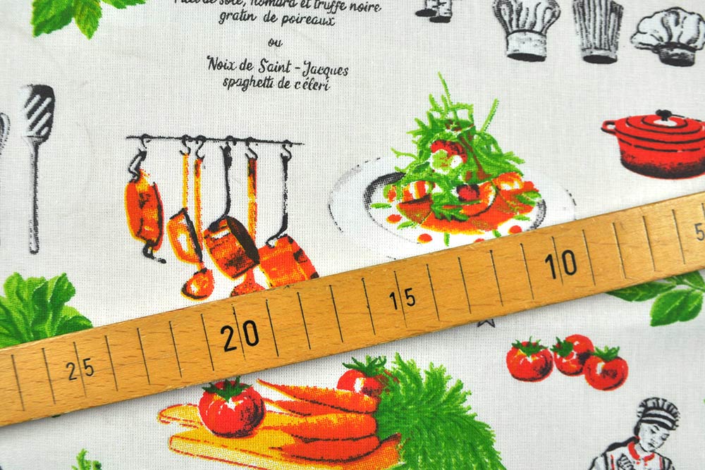 Baumwoll-Dekostoff - Sternekoch