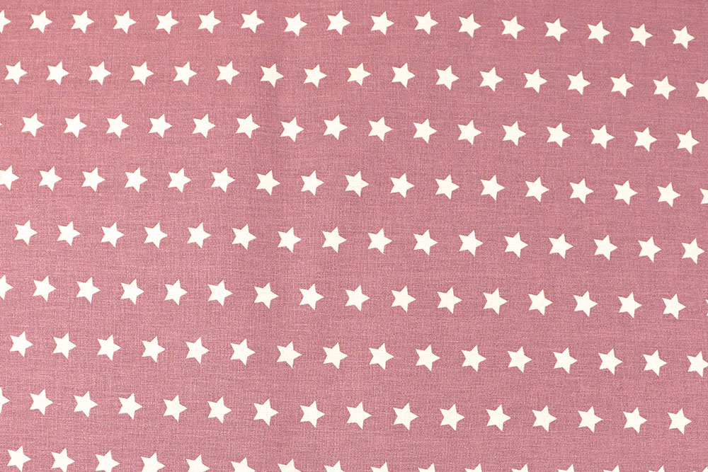 Baumwollstoff - Sterne - 295 cm - Dusty Pink