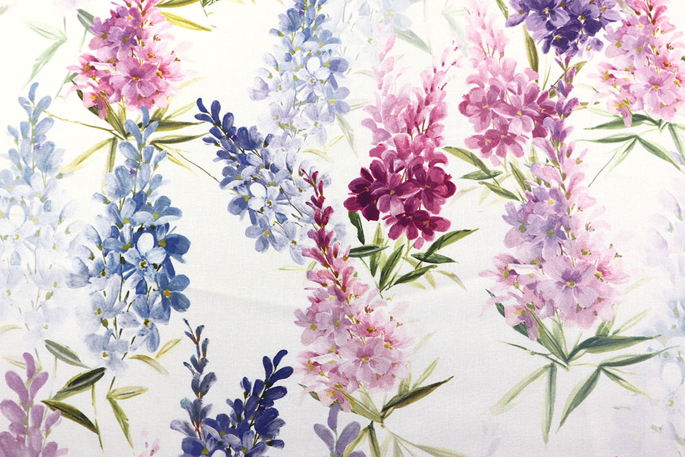 Baumwollstoff Digital - Hyazinthen - 280 cm