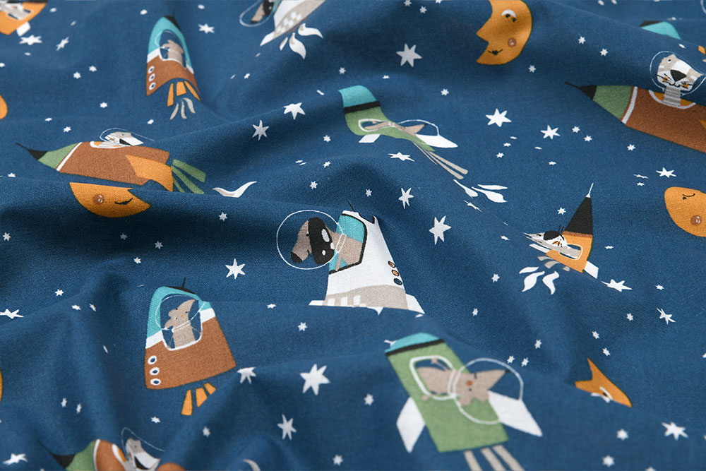 Baumwollstoff - Mars-Mission