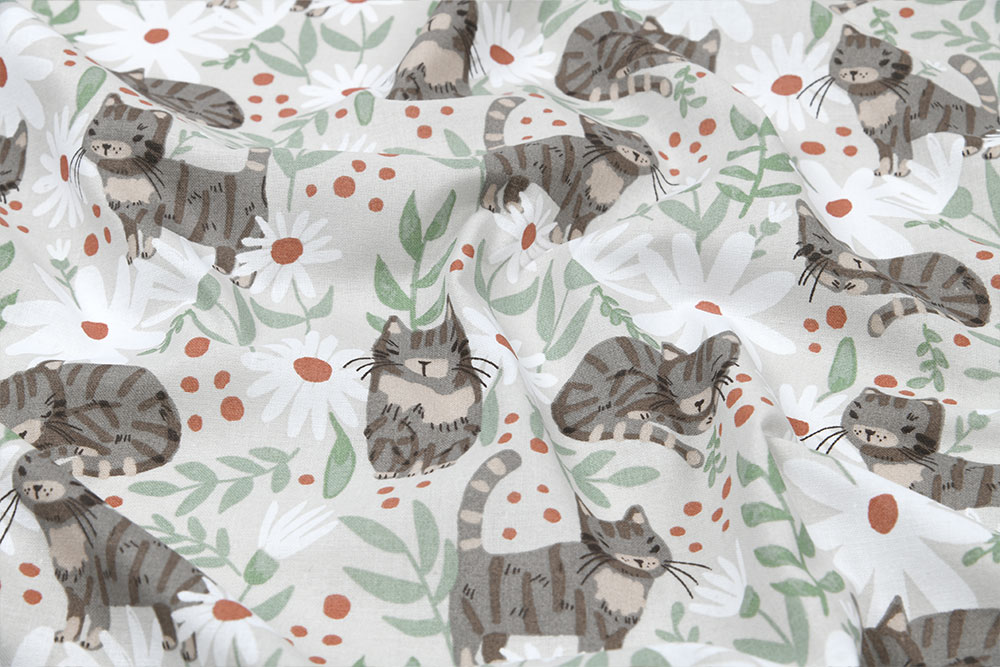 Baumwollstoff - Daisy Cats