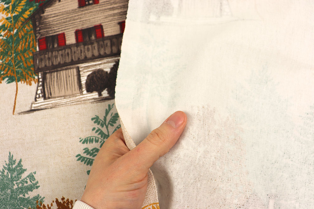 Baumwoll-Dekostoff - Ferienhaus