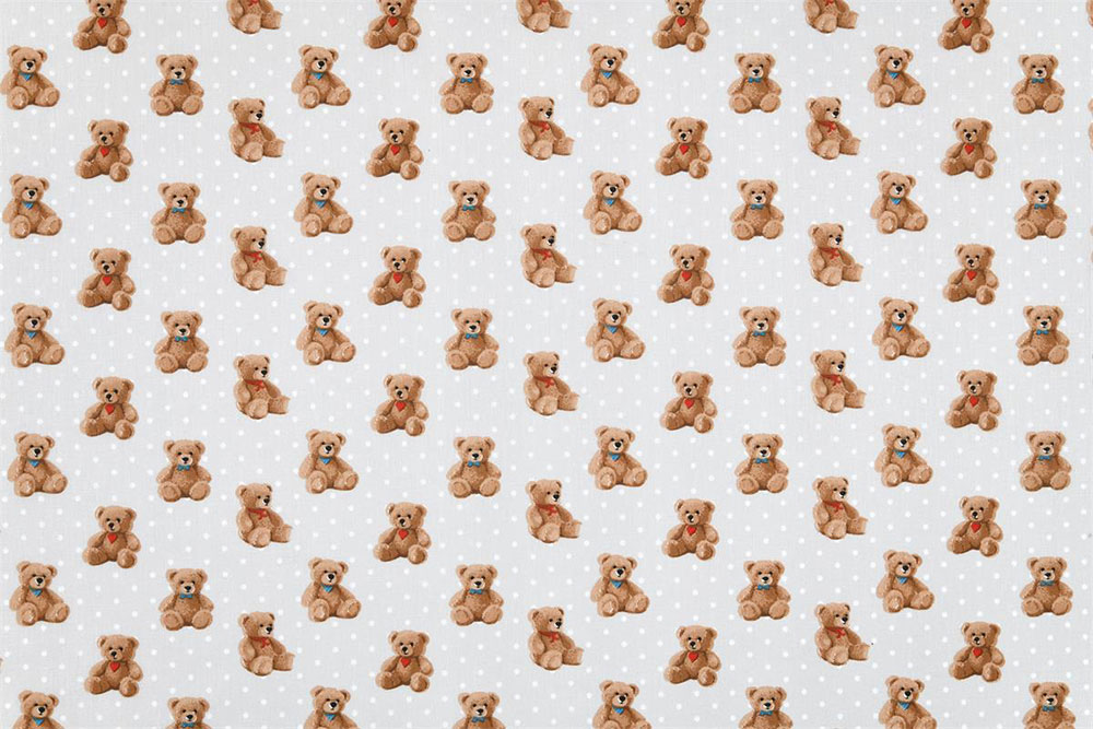 Baumwollstoff - Kleine Teddys