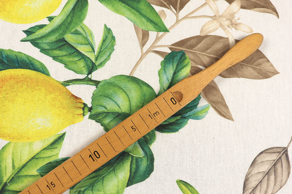 Recycling-Dekostoff - Zitrone